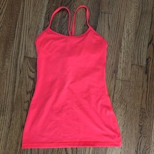 LuluLemon Power Y Tank in Pink